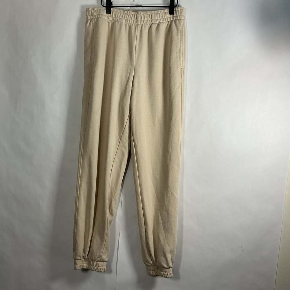 Happily Grey Sweatpants Size M Beige Joggers